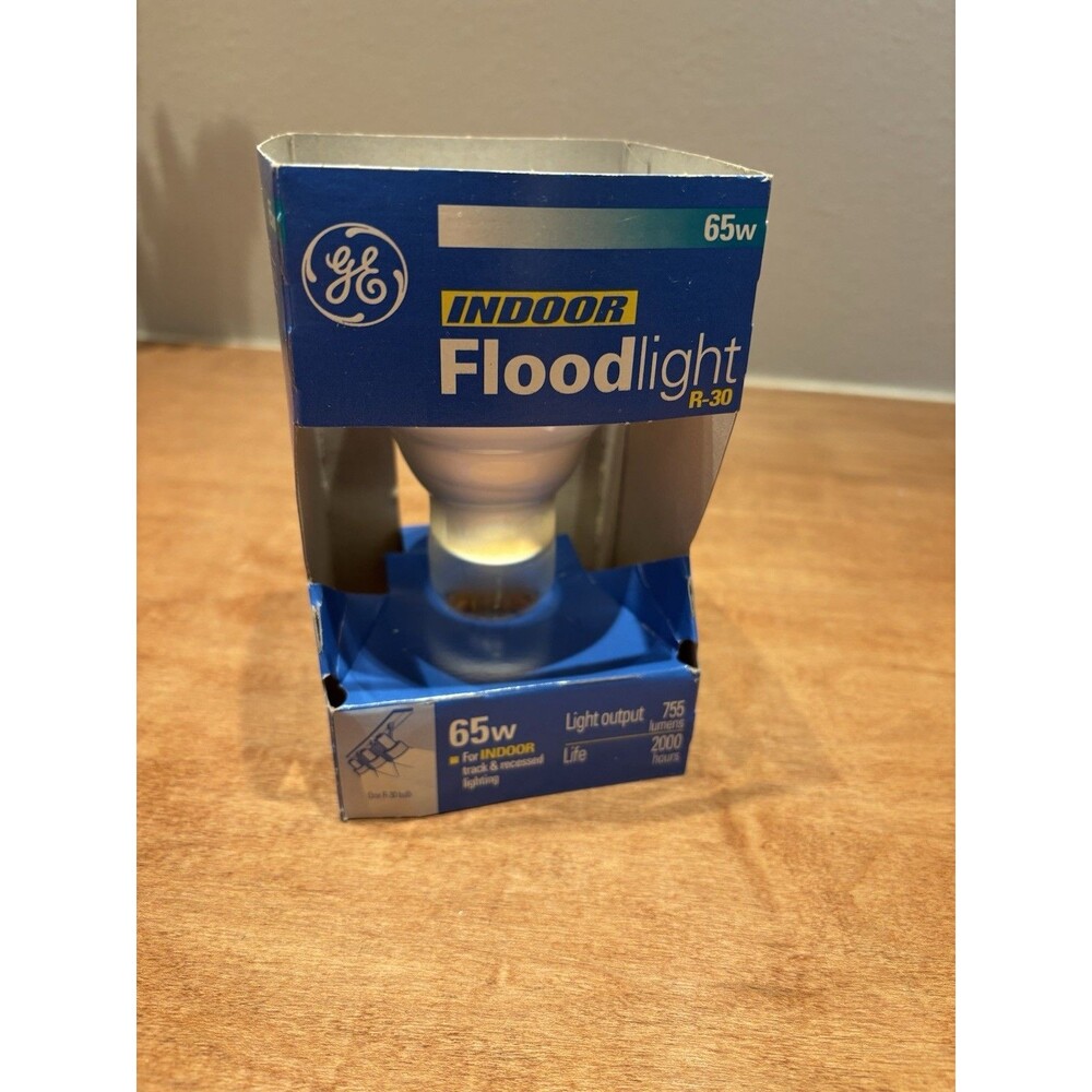 Light Bulbs 65 Watt  Soft White Indoor Flood 1 pack GE R30 Medium Base